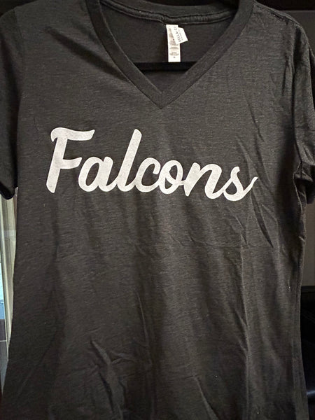 Falcons Cursive Tee - Womens