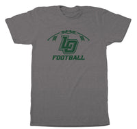 Gray Football Tee